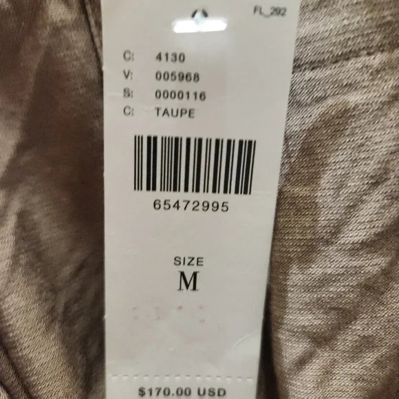 NWT Anthropologie Wrap Maxi Dress Taupe Brown Stretch  Knit Chic streetwear SZ M - Picture 4 of 16